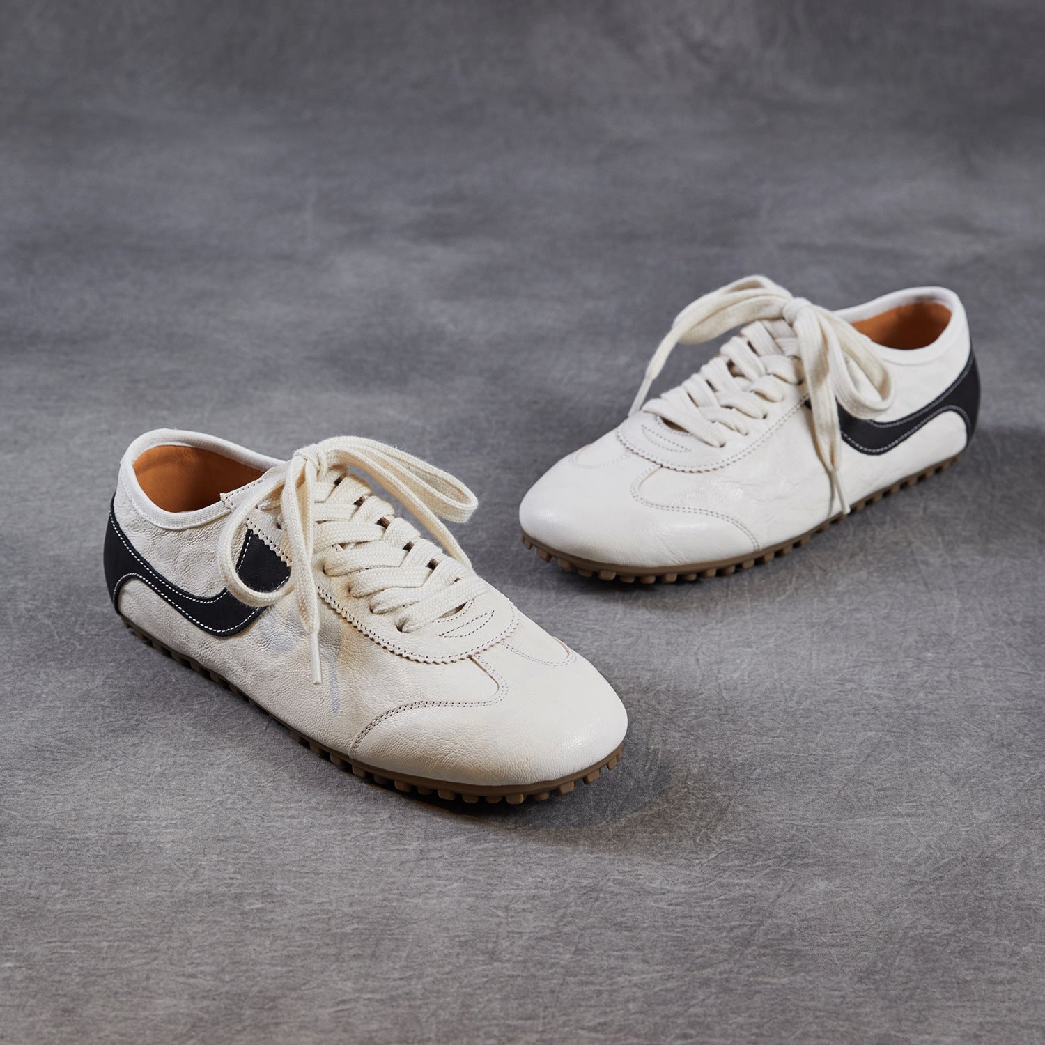 Women's Minimalist Leather Flat Casual Shoes-RAIIFY