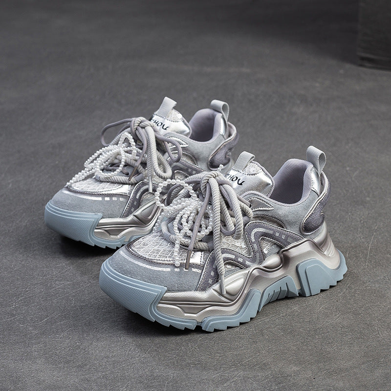 Women Fashion Breathable Chunky Platform Sneakers-RAIIFY