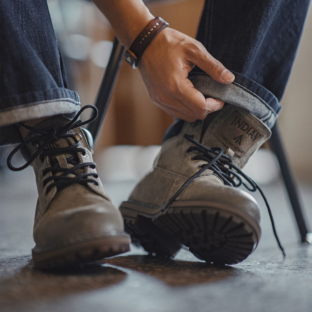 Men's Vintage Leather Casual Ankle Boots-RAIIFY