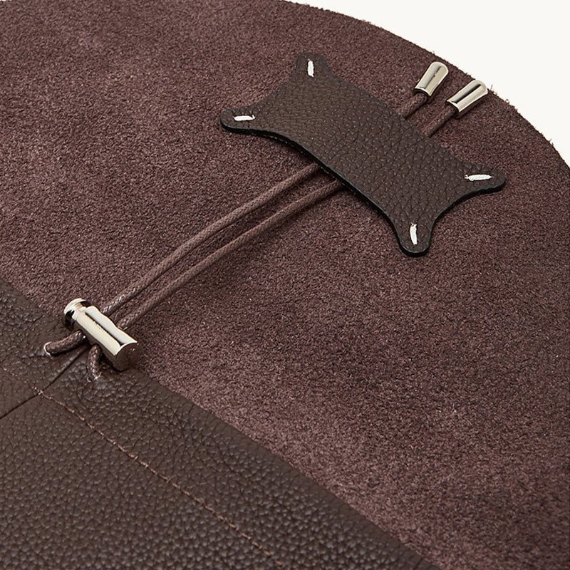 Women's Plain Leather Hobo Tote Bucket Crossbody Bag-RAIIFY