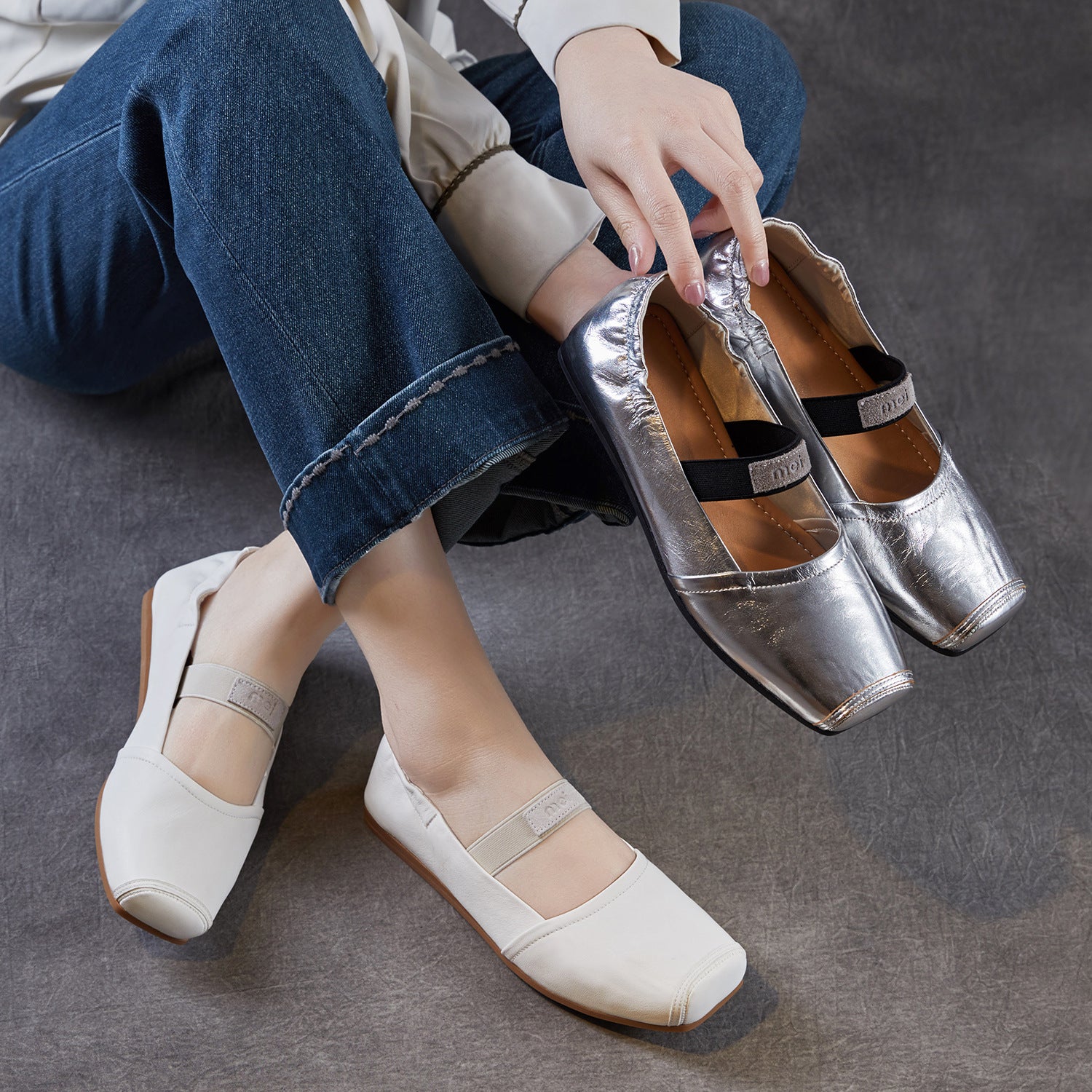 Women's Sustainable Genuine Leather Vintage Flat Shoes-RAIIFY