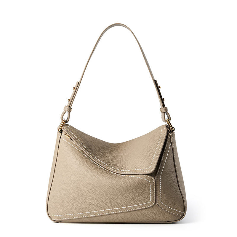 Women Minimalist Fashion Leather Shoulder Bag-RAIIFY