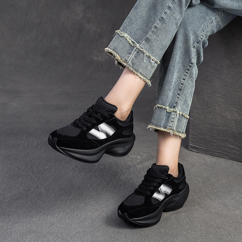 Women Fashion Breathable Thick Soled Casual Sneakers-RAIIFY