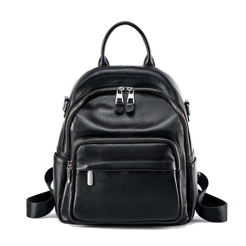 Women Minimalist Soft Leather Fashion Backpack-RAIIFY