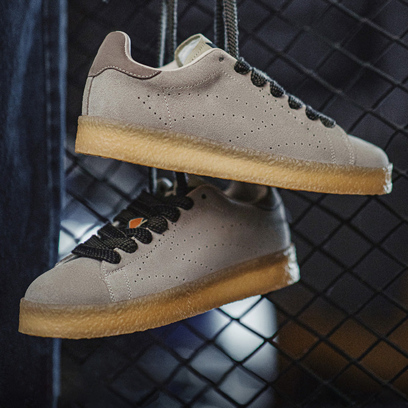 Men's Retro Plain Suede Low-top Sneakers-RAIIFY