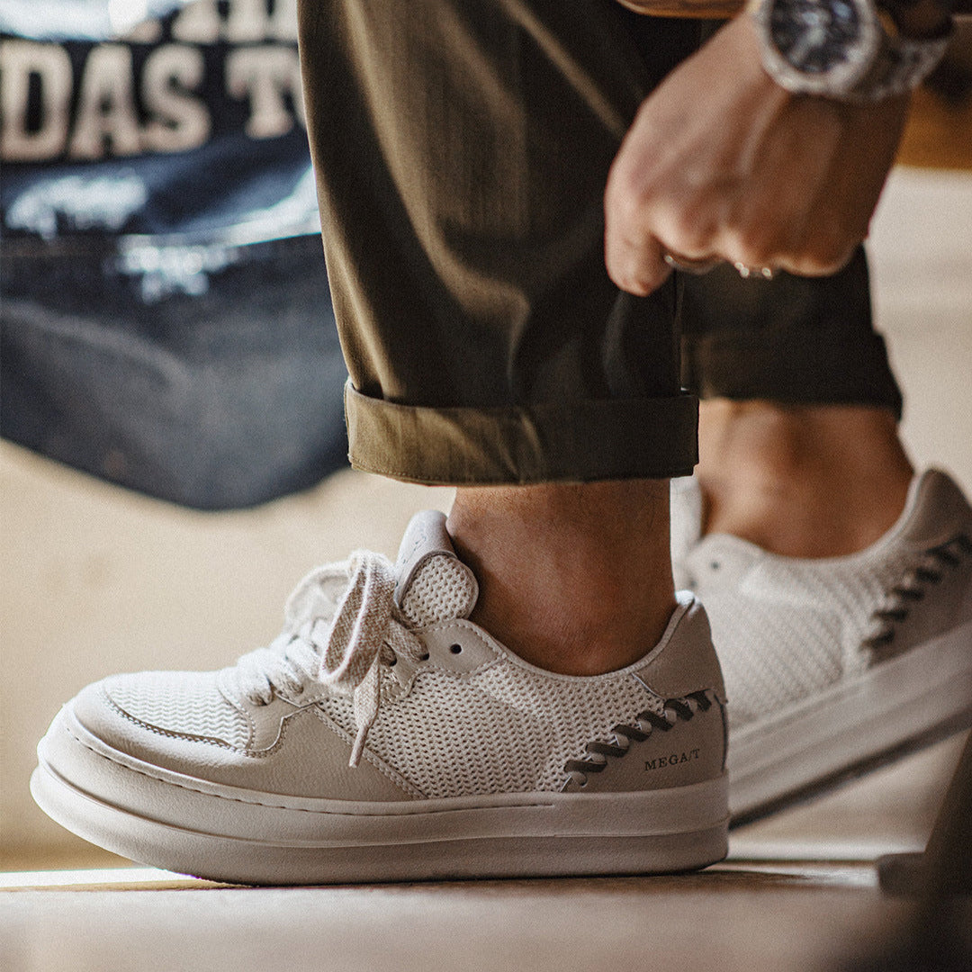 Men's Stylish Breathable Mesh Flat Casual Sneakers-RAIIFY