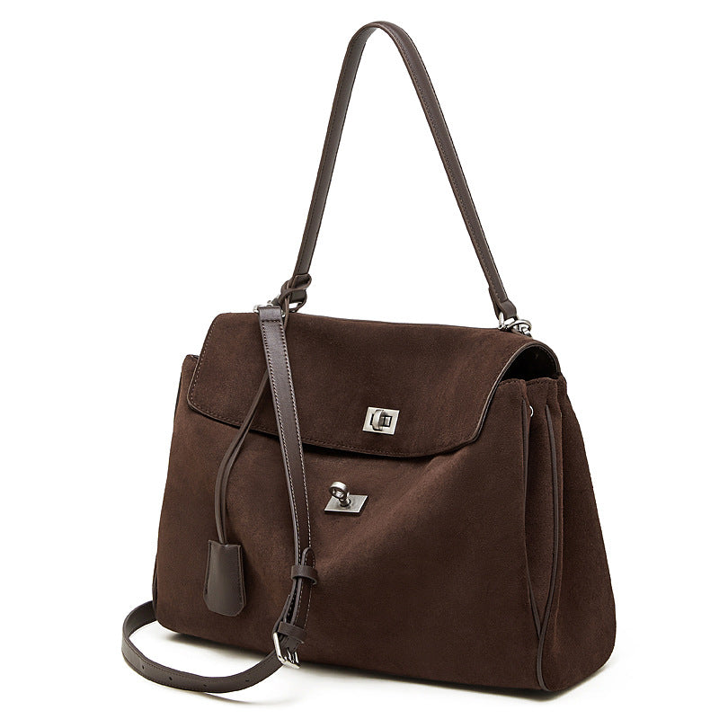 Women’s Vintage Suede Leather Rodeo Tote Bag-RAIIFY