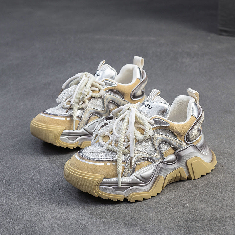 Women Fashion Breathable Chunky Platform Sneakers-RAIIFY