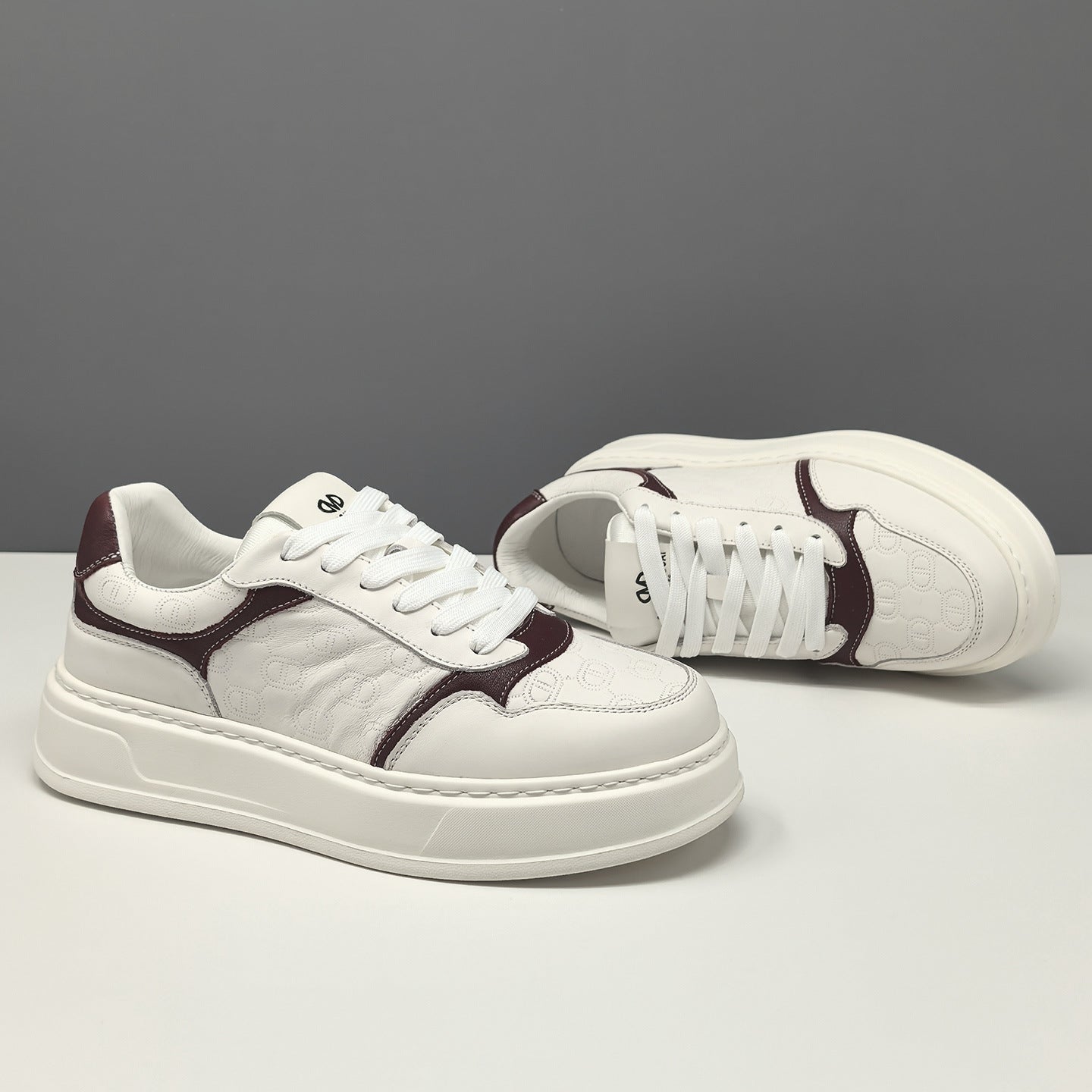 Men's Fashion Breathable Leather Casual Court Sneakers-RAIIFY