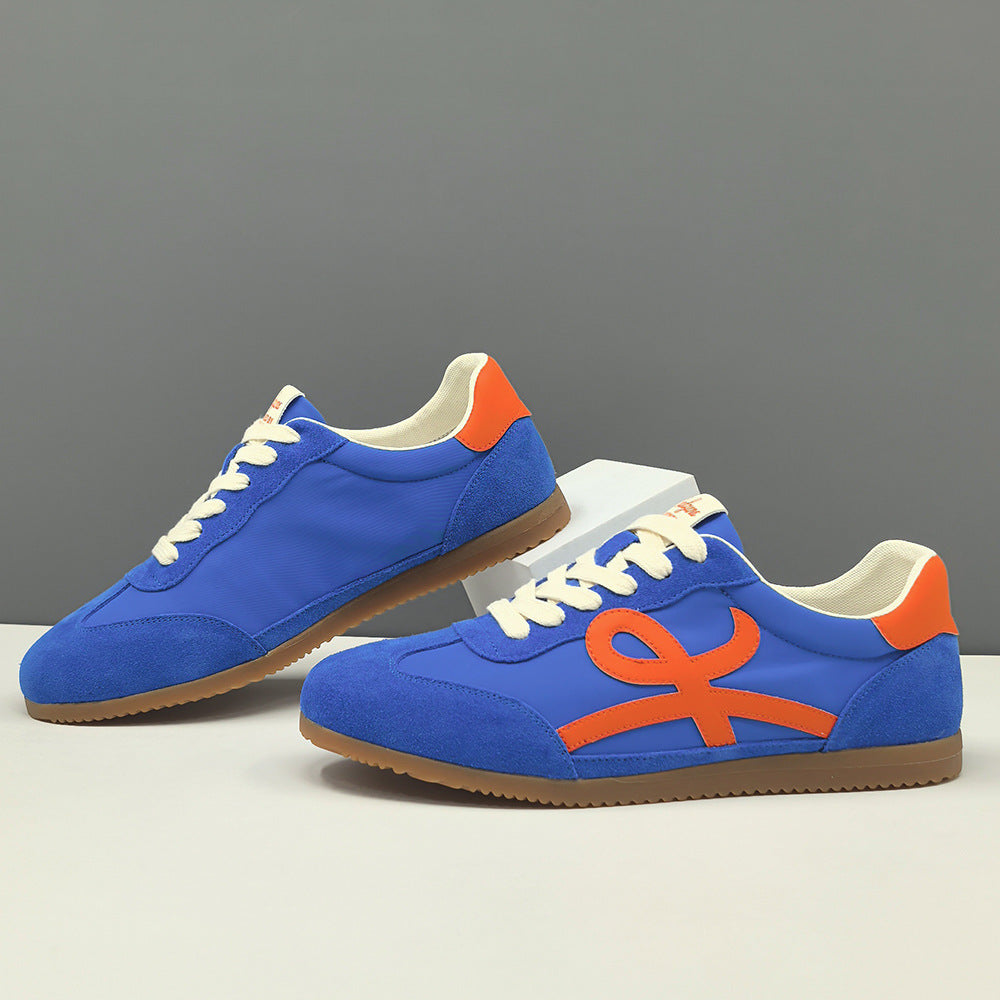 Men Fashion Leather Breathable Canvas Flat Casual Shoes-RAIIFY