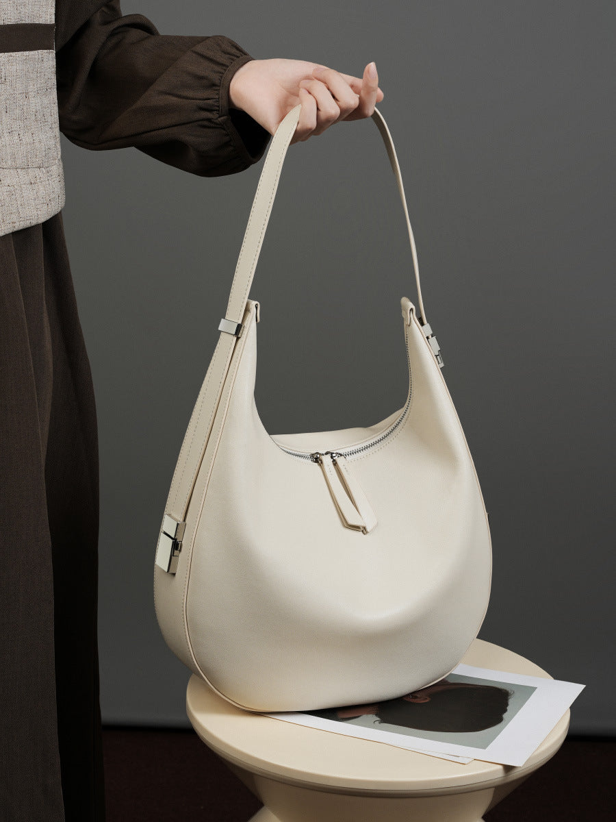 Women Fashion Minimalism Leather Shoulder Bag-RAIIFY