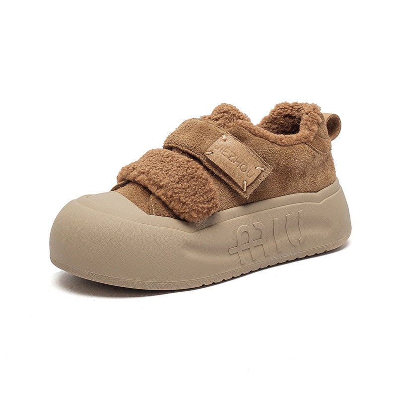 Women's Minimalist Winter Furred Thick Soled Casual Shoes