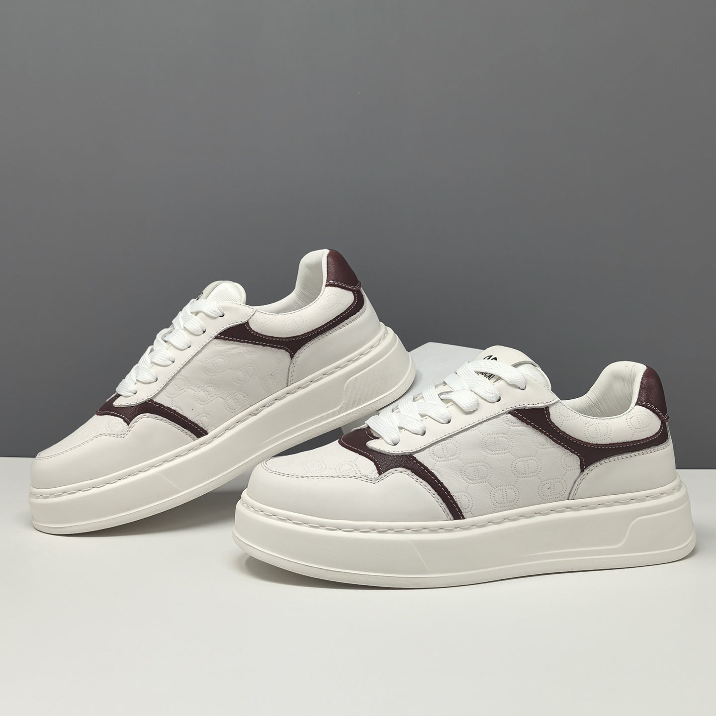 Men's Fashion Breathable Leather Casual Court Sneakers-RAIIFY