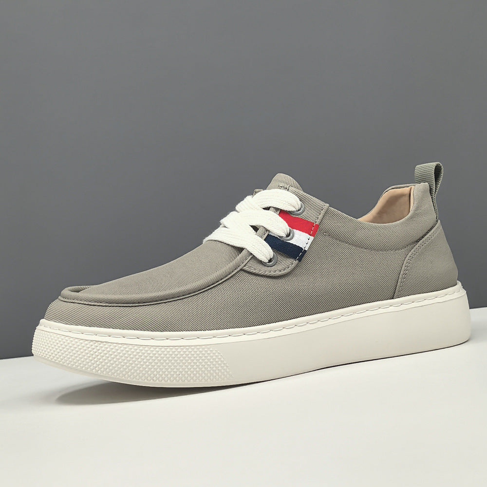 Men Minimalism Fashion Canvas Flat Casual Shoes-RAIIFY