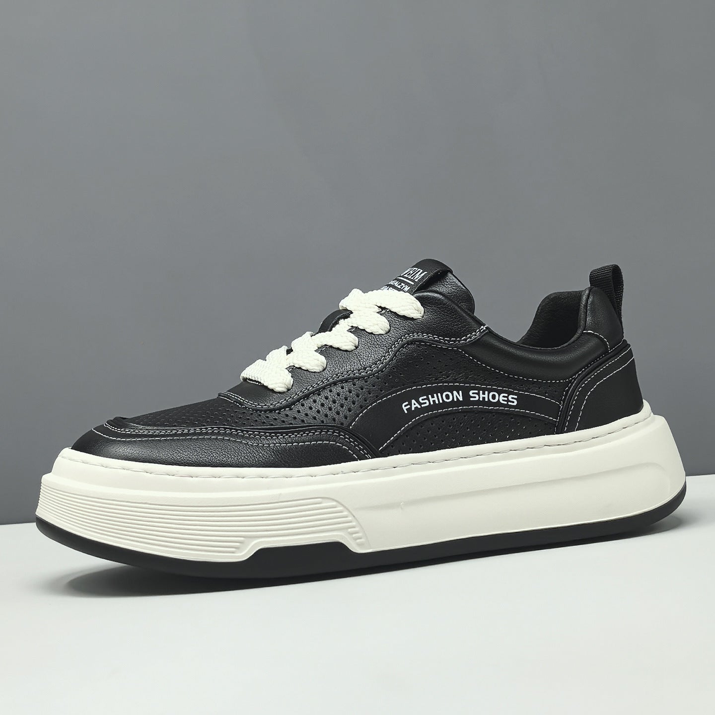 Men's Fashion Breathable Hollow Leather Casual Sneakers-RAIIFY