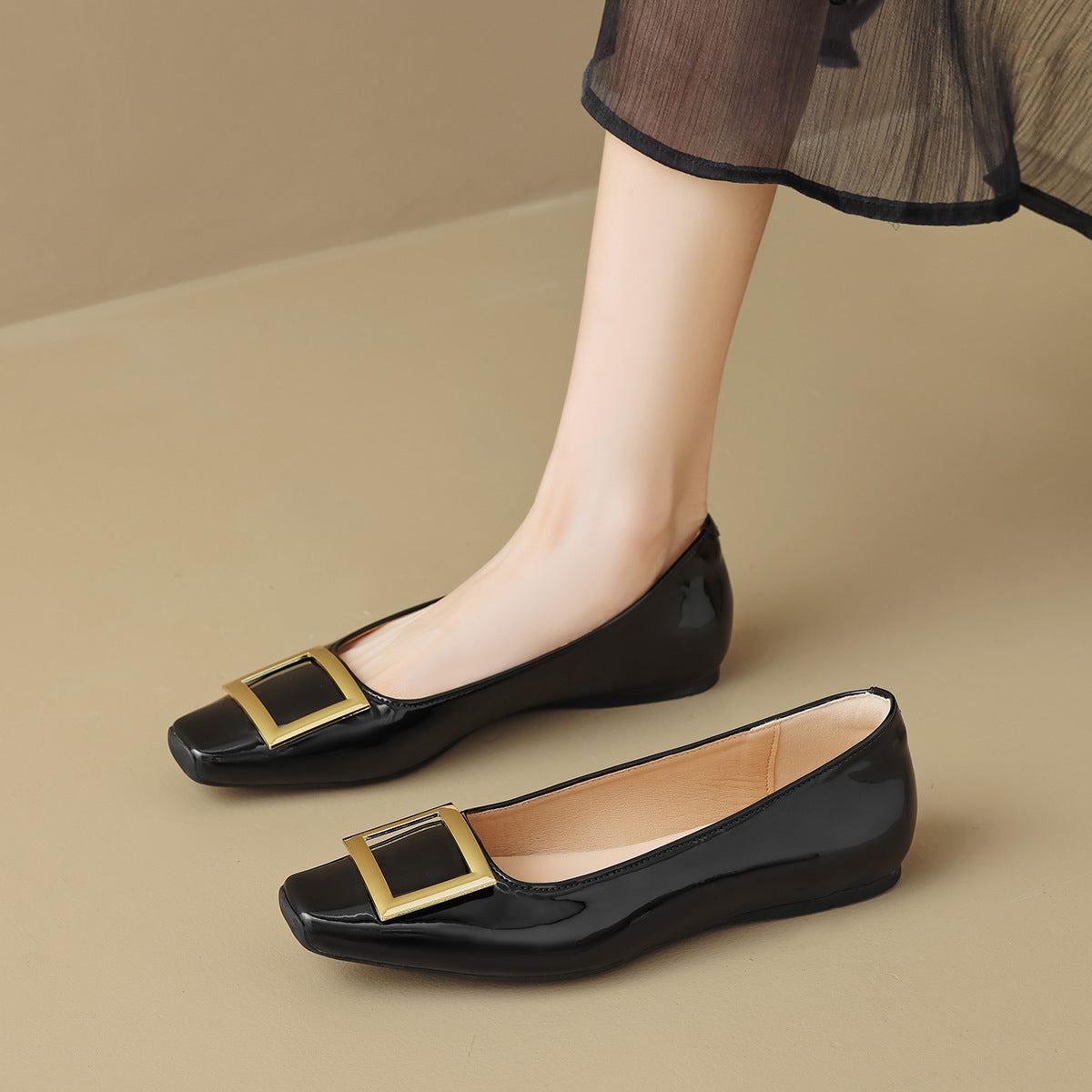 Women Minimalist Fashion Soft Leather Casual Flats-RAIIFY