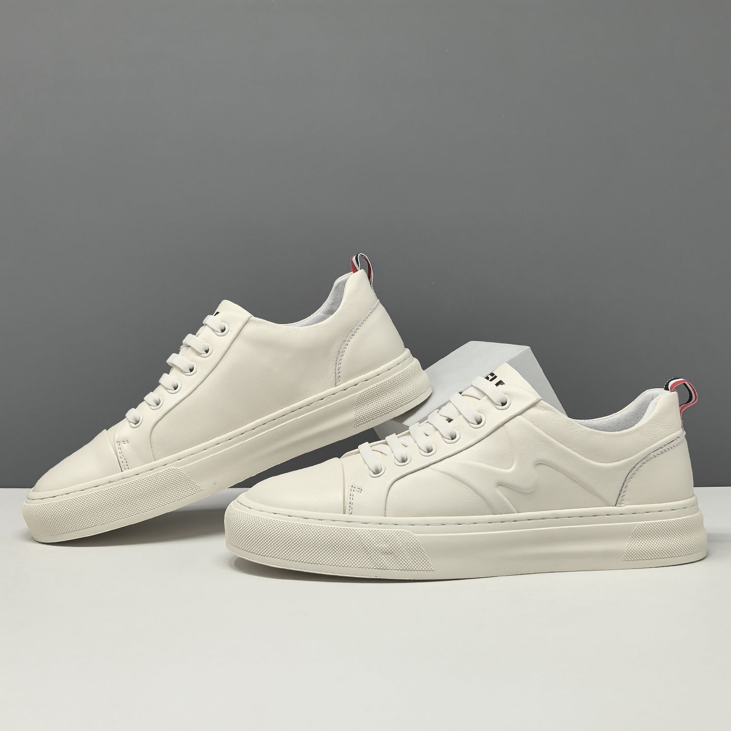 Men's Minimalist Leather Flat Casual Shoes-RAIIFY
