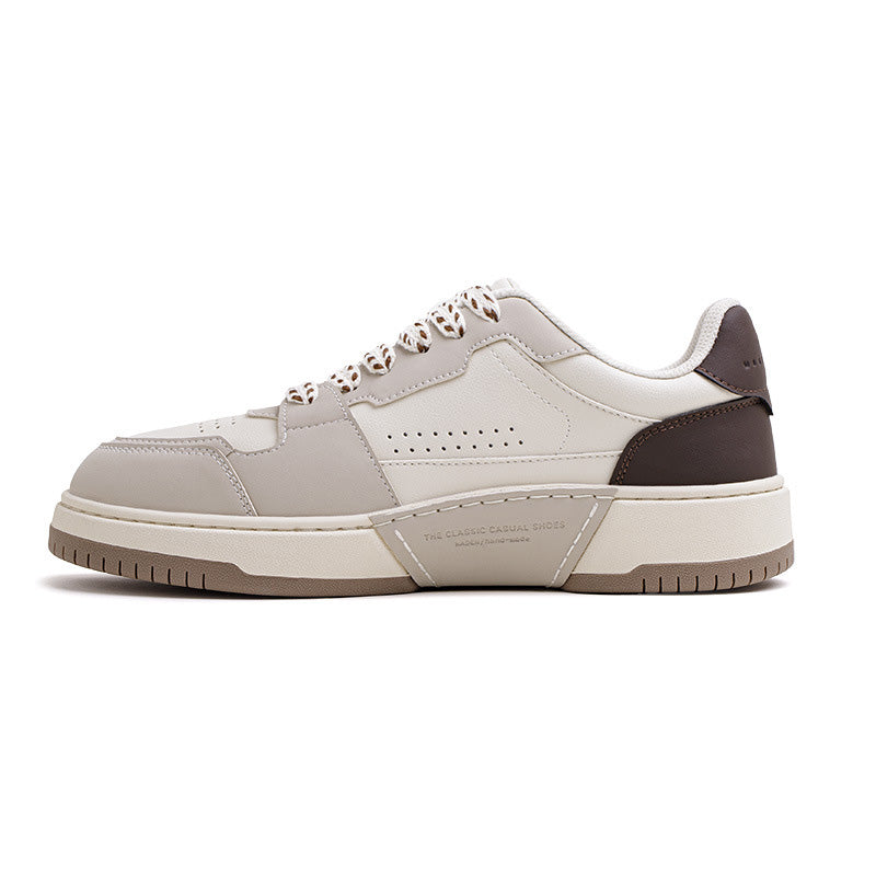 Men's Fashion Quilted Breathable Leather Court Sneakers-RAIIFY