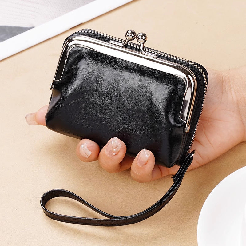 Women Retro Soft Cowhide Card Holder Clutch Bag-RAIIFY