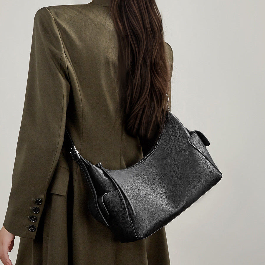 Women's Fashion Leather Hobo Shoulder Crossbody Bag-RAIIFY