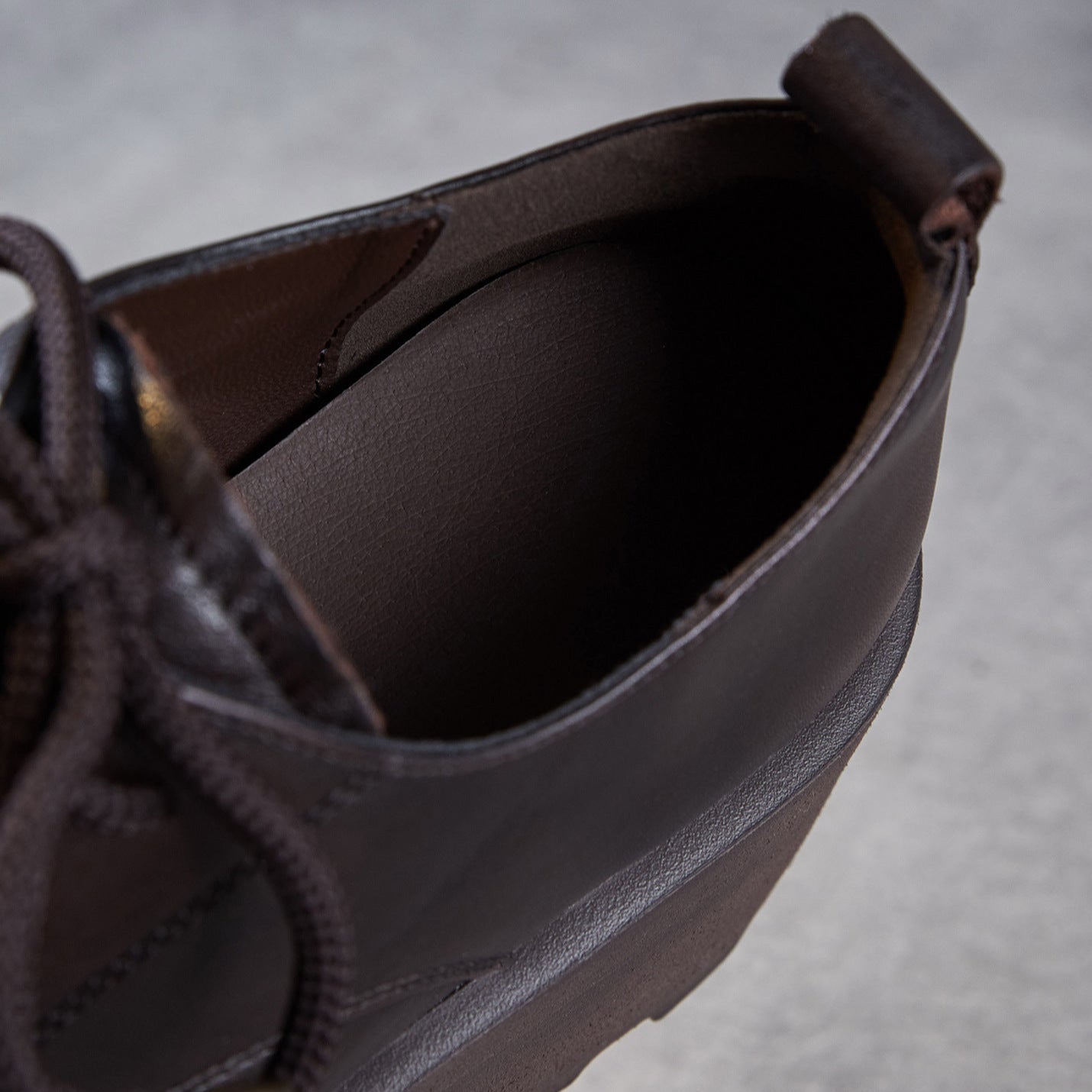 Women's Vintage Leather Platform Lug Sole Casual Shoes-RAIIFY
