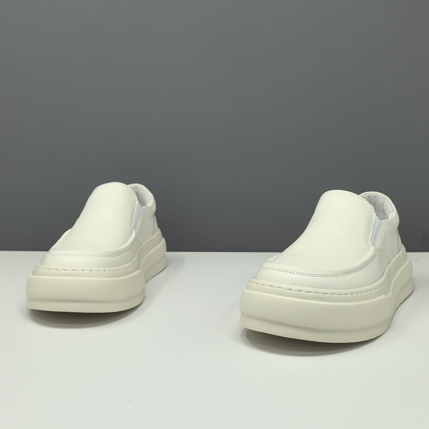 Men's Leather Minimalist Casual Slip-on Loafers-RAIIFY