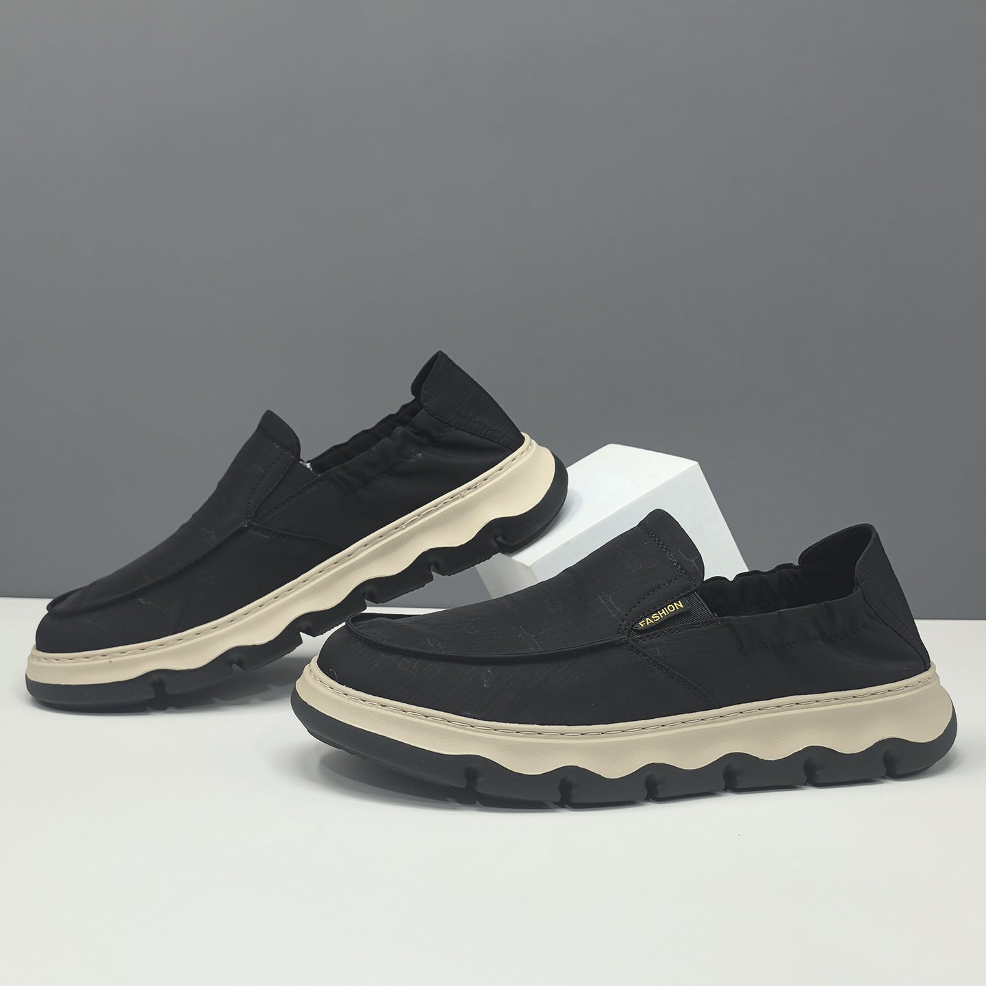 Men's Minimalist Breathable Canvas Casual Loafers-RAIIFY