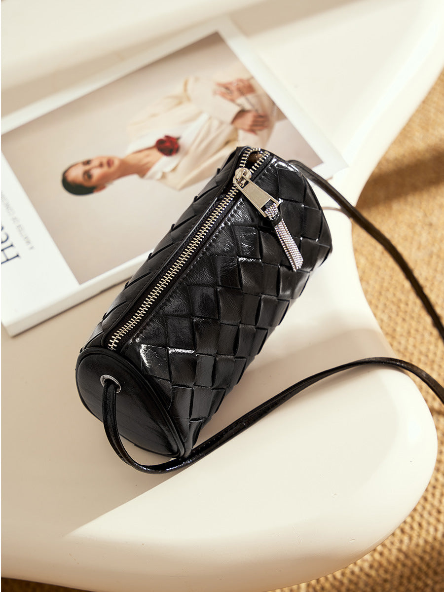 Women Stylish Plaited Leather Fashion Cross Body Bag-RAIIFY