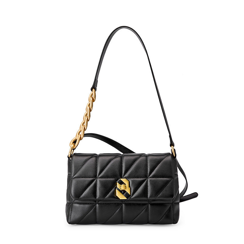 Women Stylish Quilted Leather Shoulder Cross Body Bag-RAIIFY