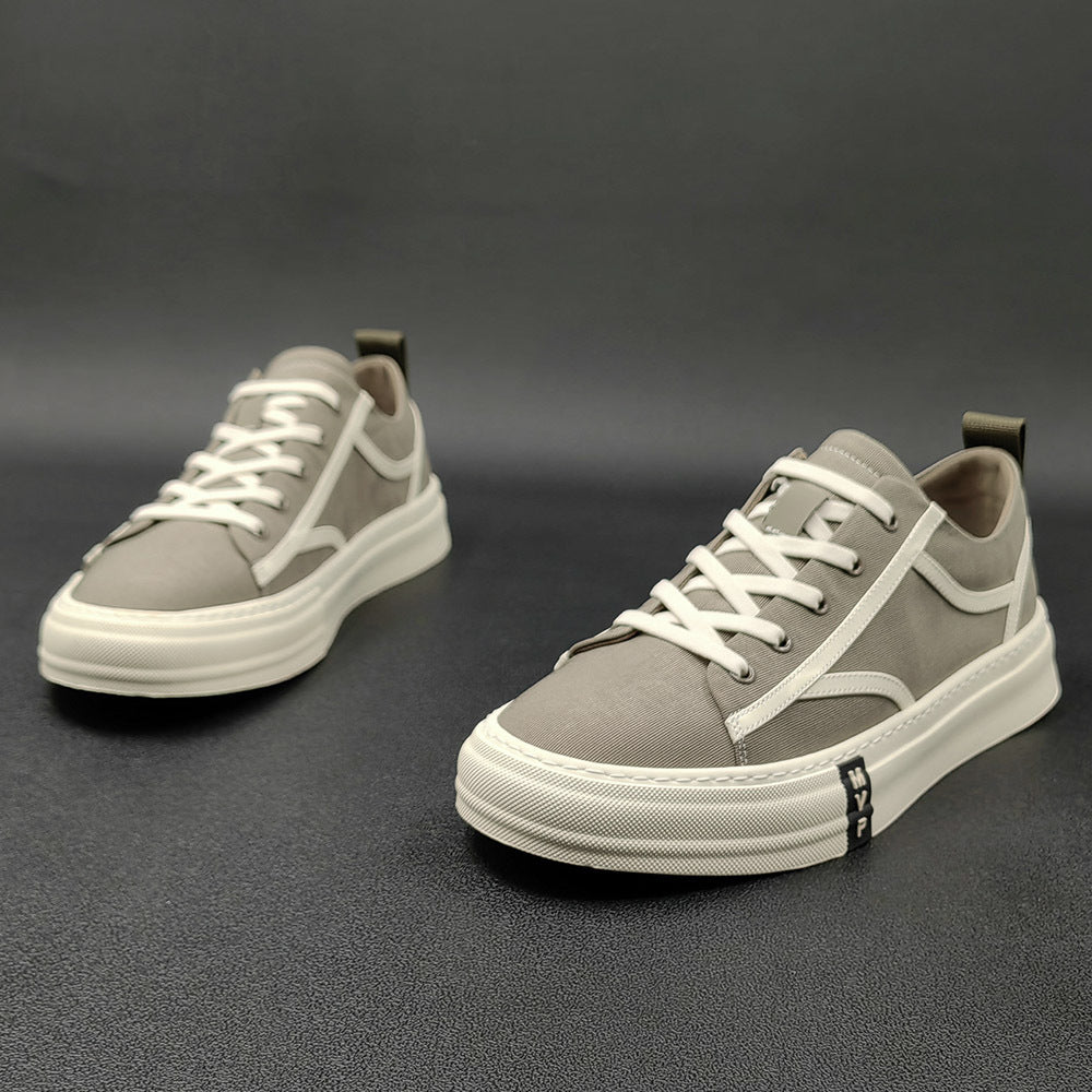 Men Fashion Breathable Canvas Flat Casual Shoes-RAIIFY