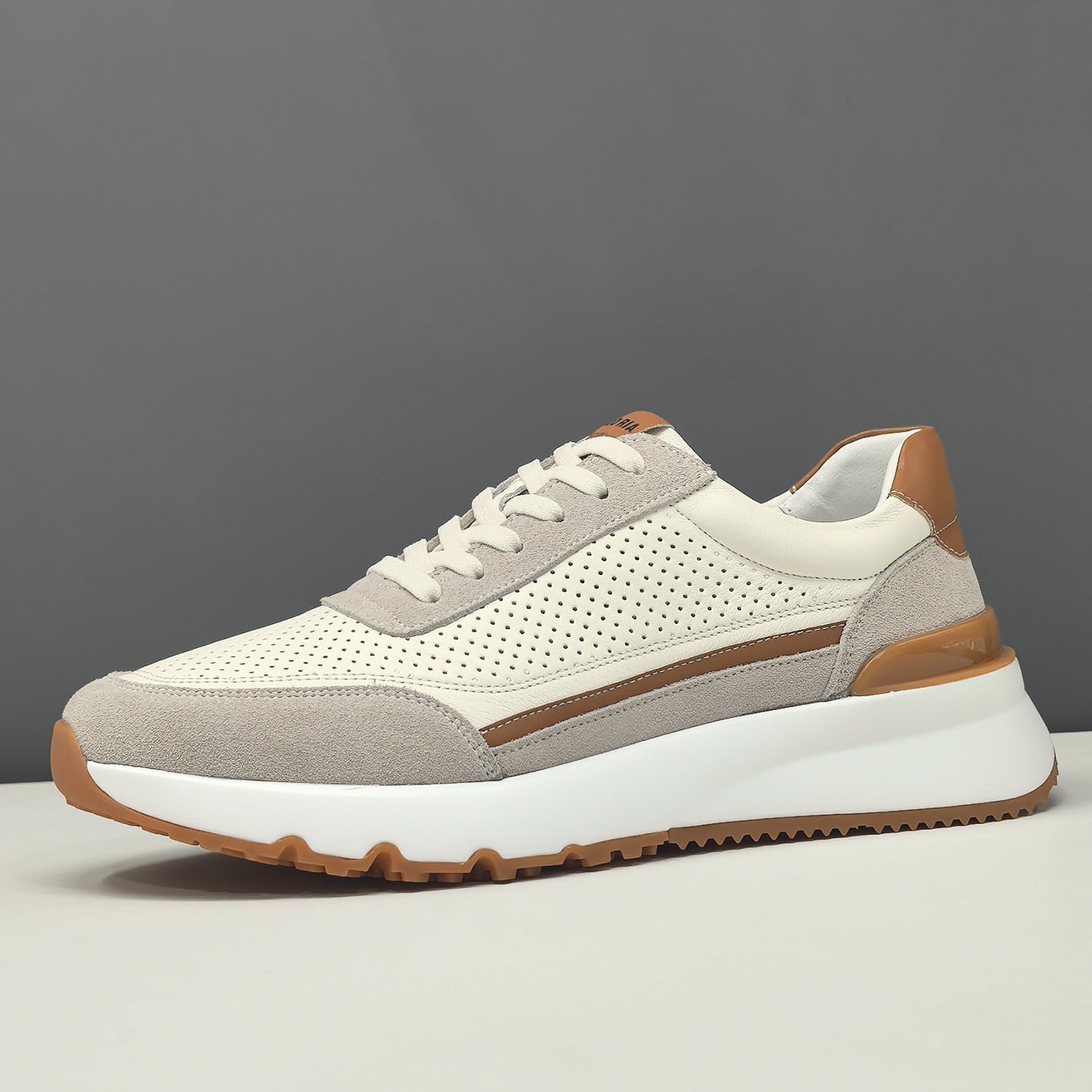 Men's Fashion Breathable Leather Casual Sneakers-RAIIFY