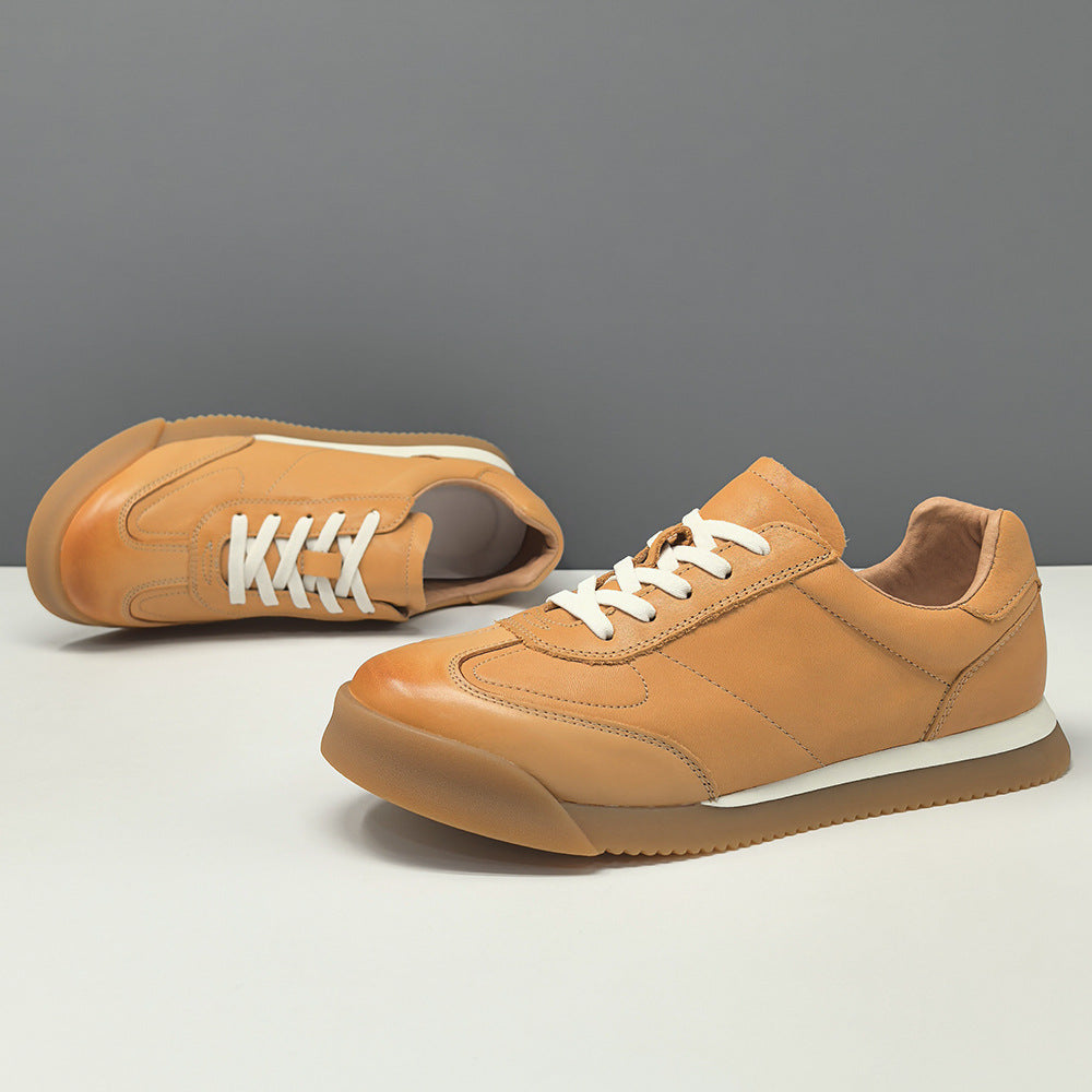 Men's Minimalism Quilted Leather Casual Shoes-RAIIFY