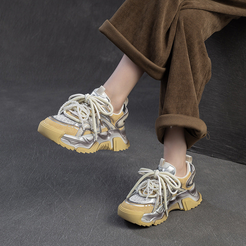 Women Fashion Breathable Chunky Platform Sneakers-RAIIFY
