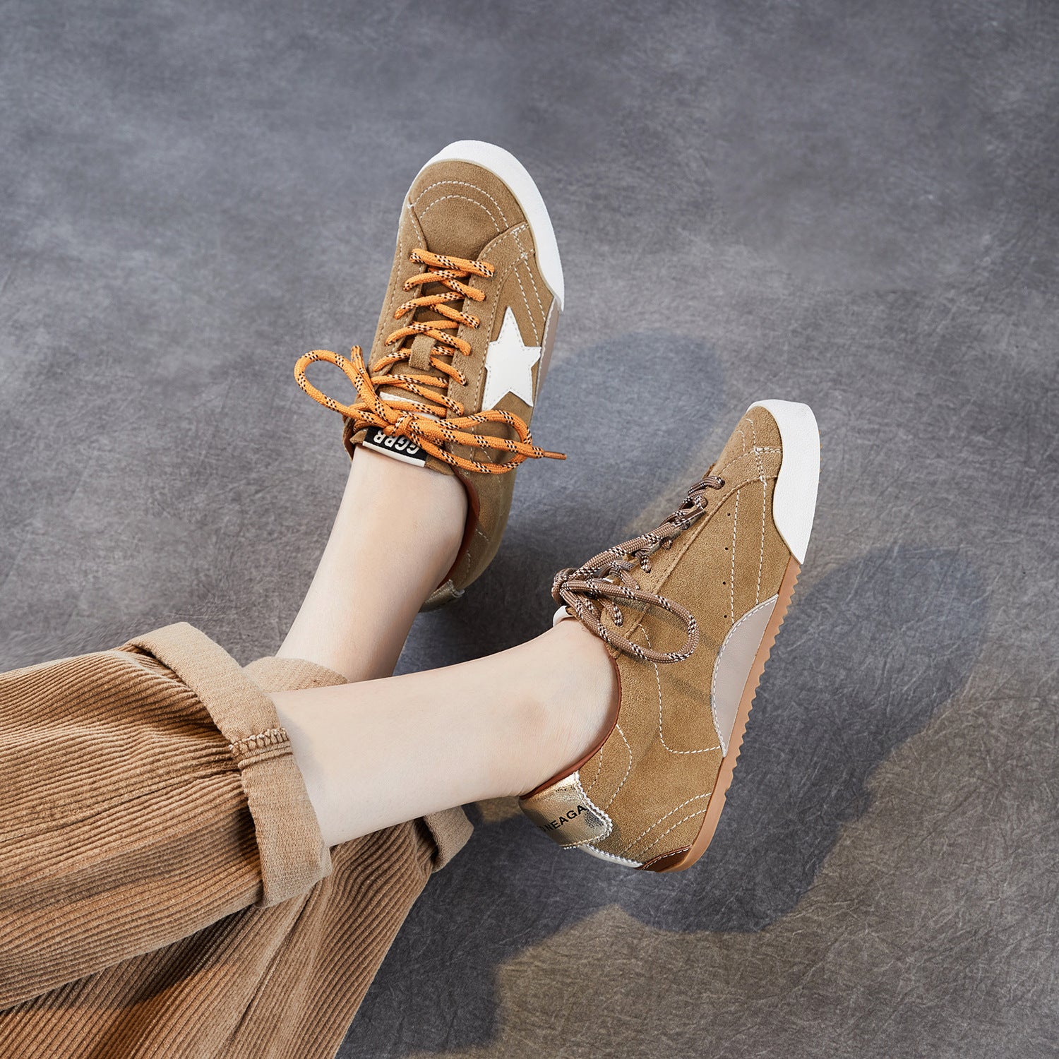 Women's Minimalism Suede Training Causal Shoes-RAIIFY