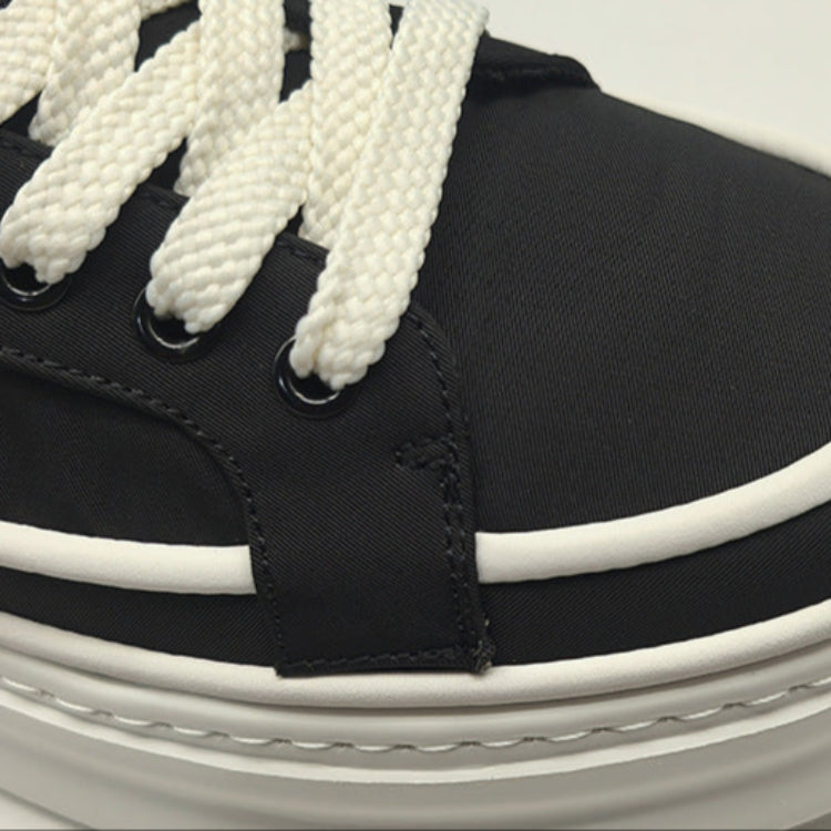 Men Fashion Plain Canvas Flat Casual Sneakers-RAIIFY