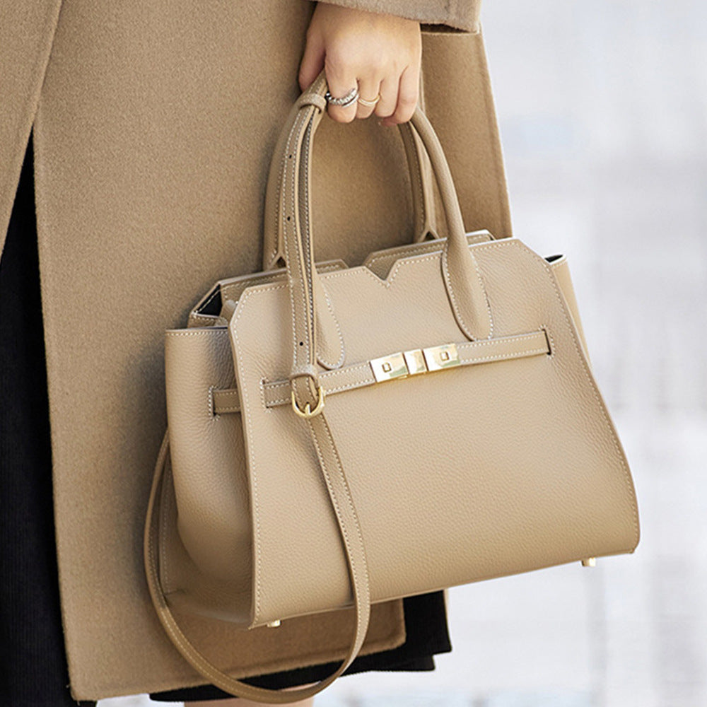 Women Fashion Casual Soft Leather Tote bag-RAIIFY