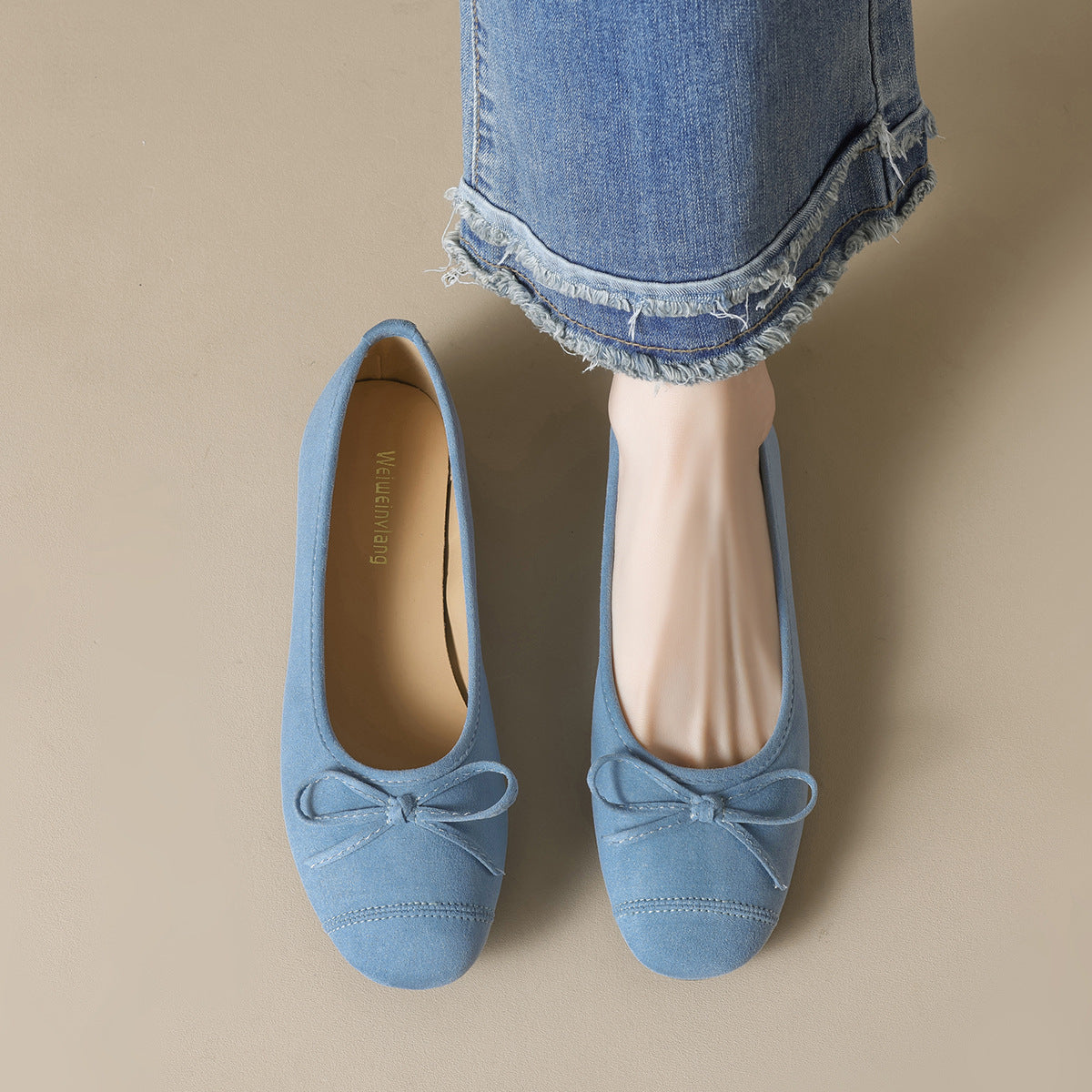 Women's Plain Bowknot Casual Comfort Flats-RAIIFY