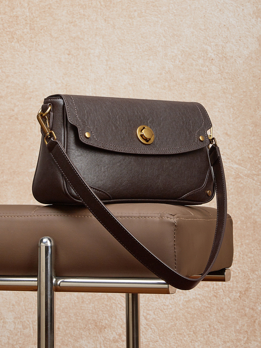 Women's Fashion Leather Small Square Shoulder Crossbody Bag-RAIIFY