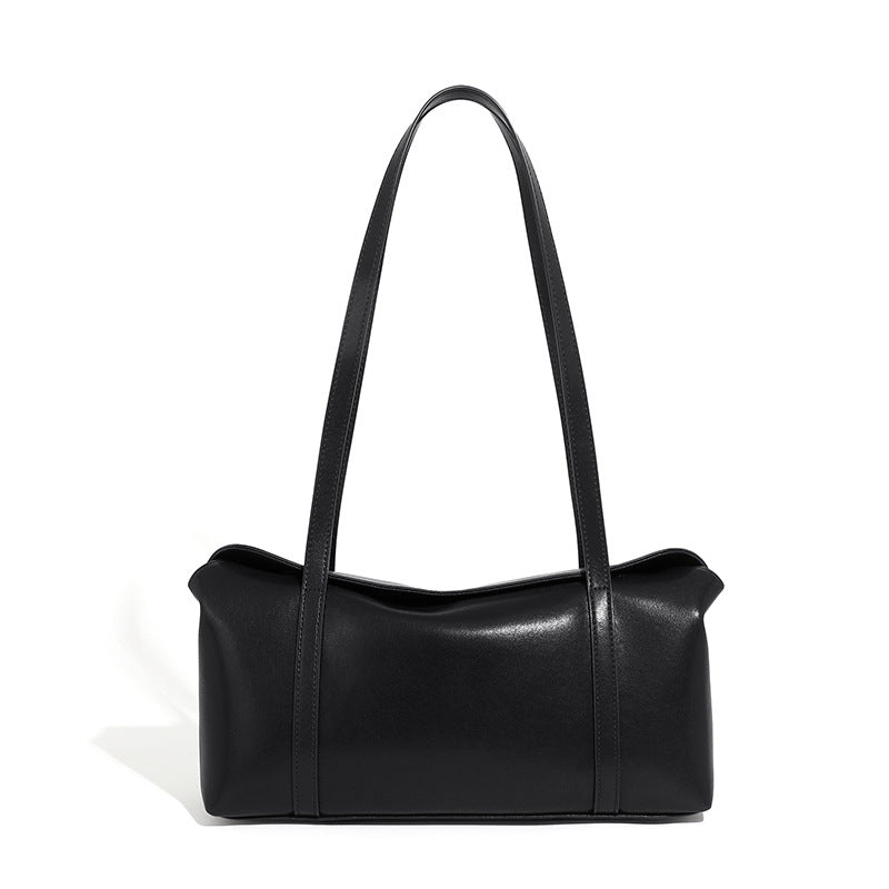 Women Retro Fashion Cowhide Leather Shoulder Tote Bag-RAIIFY