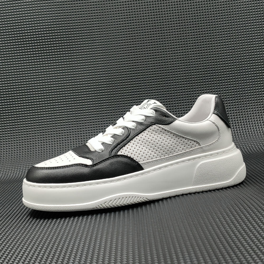 Men Breathable Hollow Leather Fashion Casual Sneakers-RAIIFY