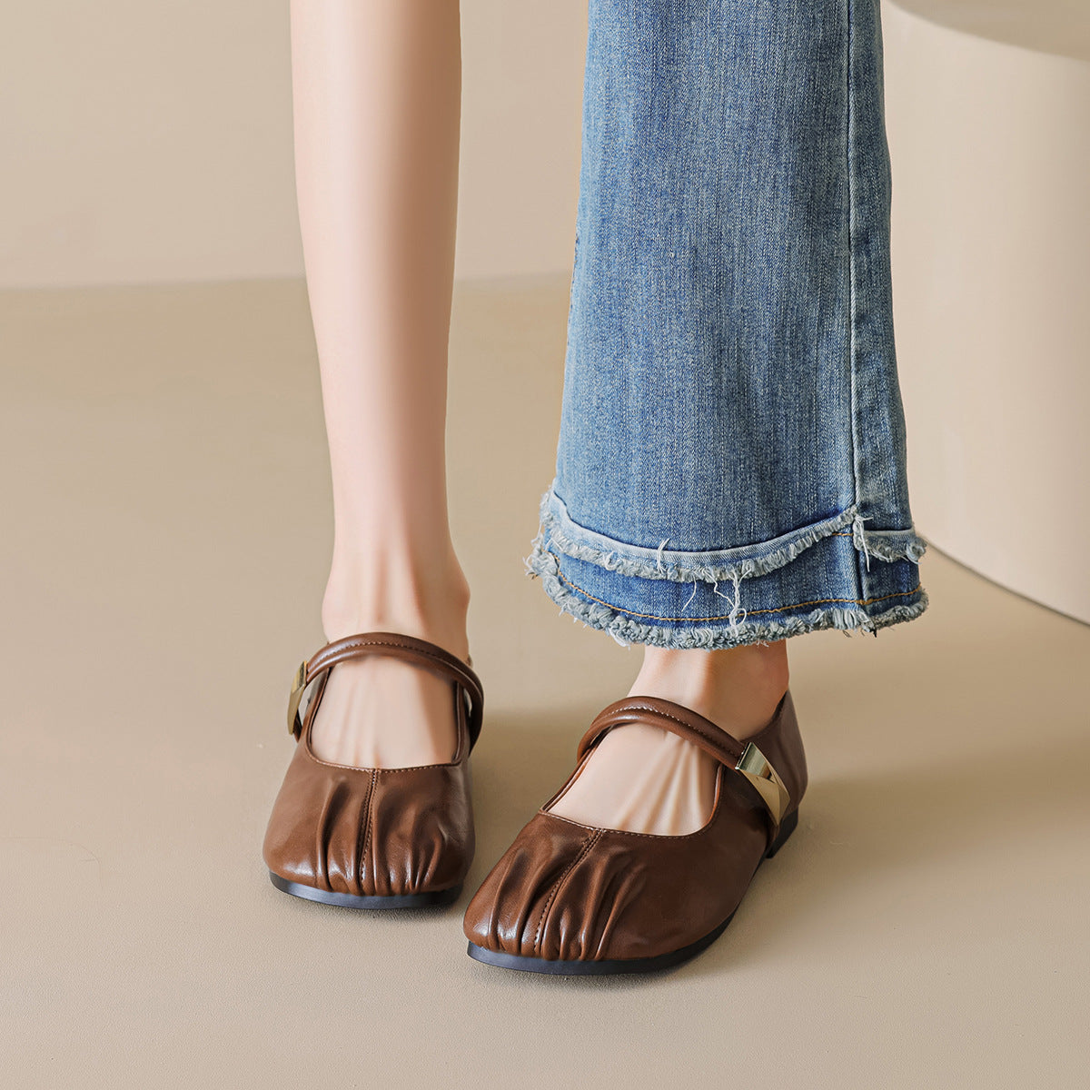 Women's Minimalist Comfort Mary Jane Casual Flats-RAIIFY