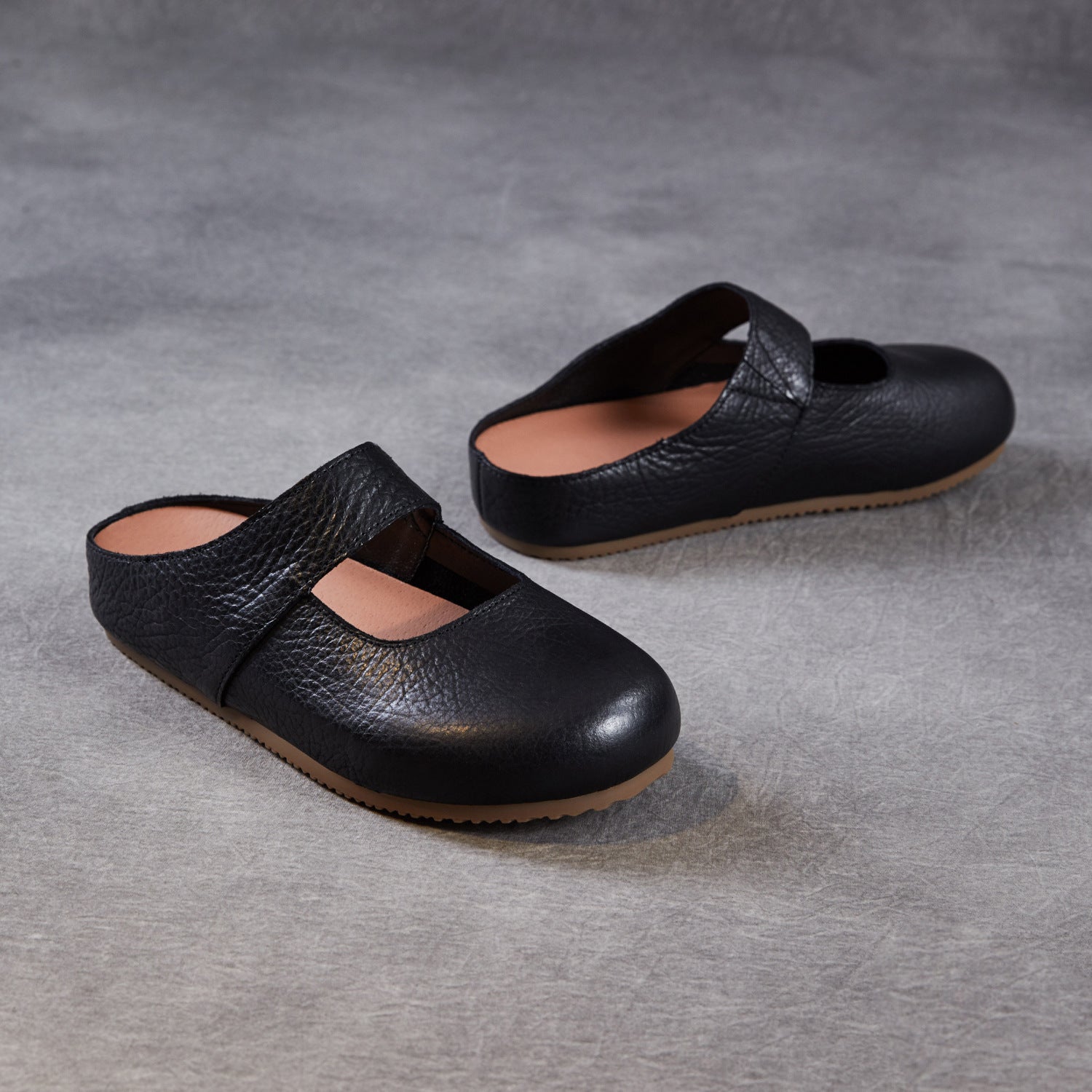 Women's Genuine Leather Slip-On Birkenstock Style Mules-RAIIFY
