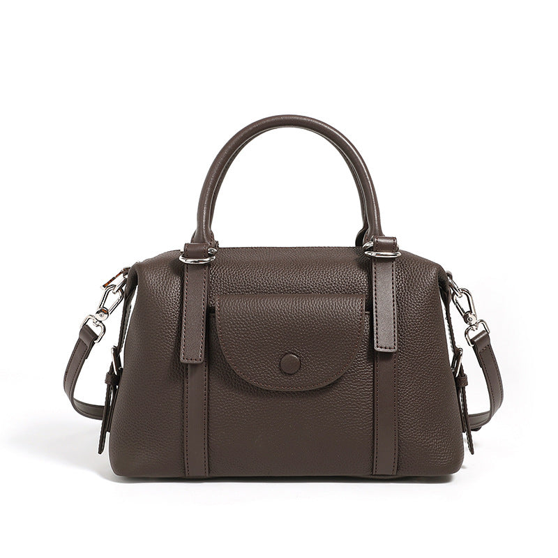 Women Minimalism Fashion Leather Satchel Bag-RAIIFY