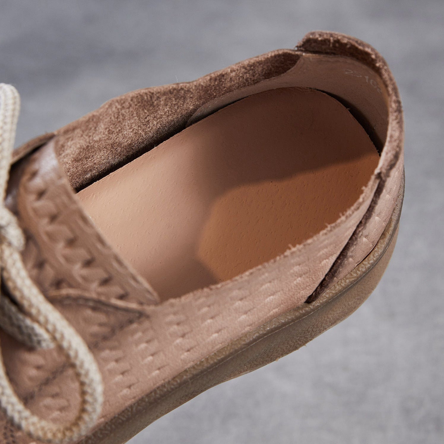 Women's Retro Plaited Embossed Leather Casual Shoes-RAIIFY