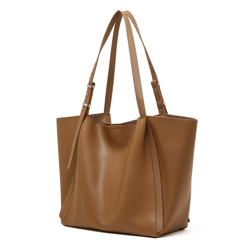 Women’s Genuine Leather Large-Capacity Tote Bag-RAIIFY