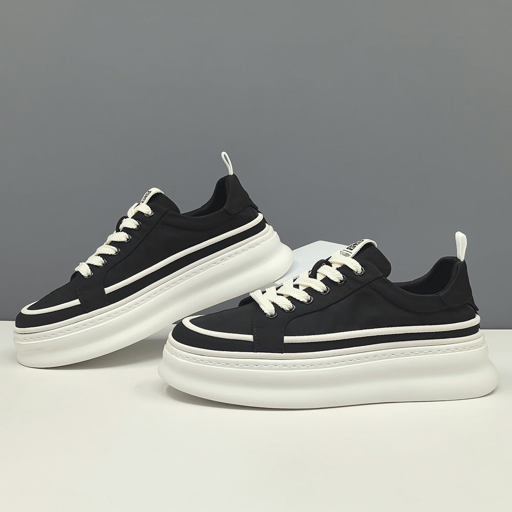 Men Fashion Plain Canvas Flat Casual Sneakers-RAIIFY