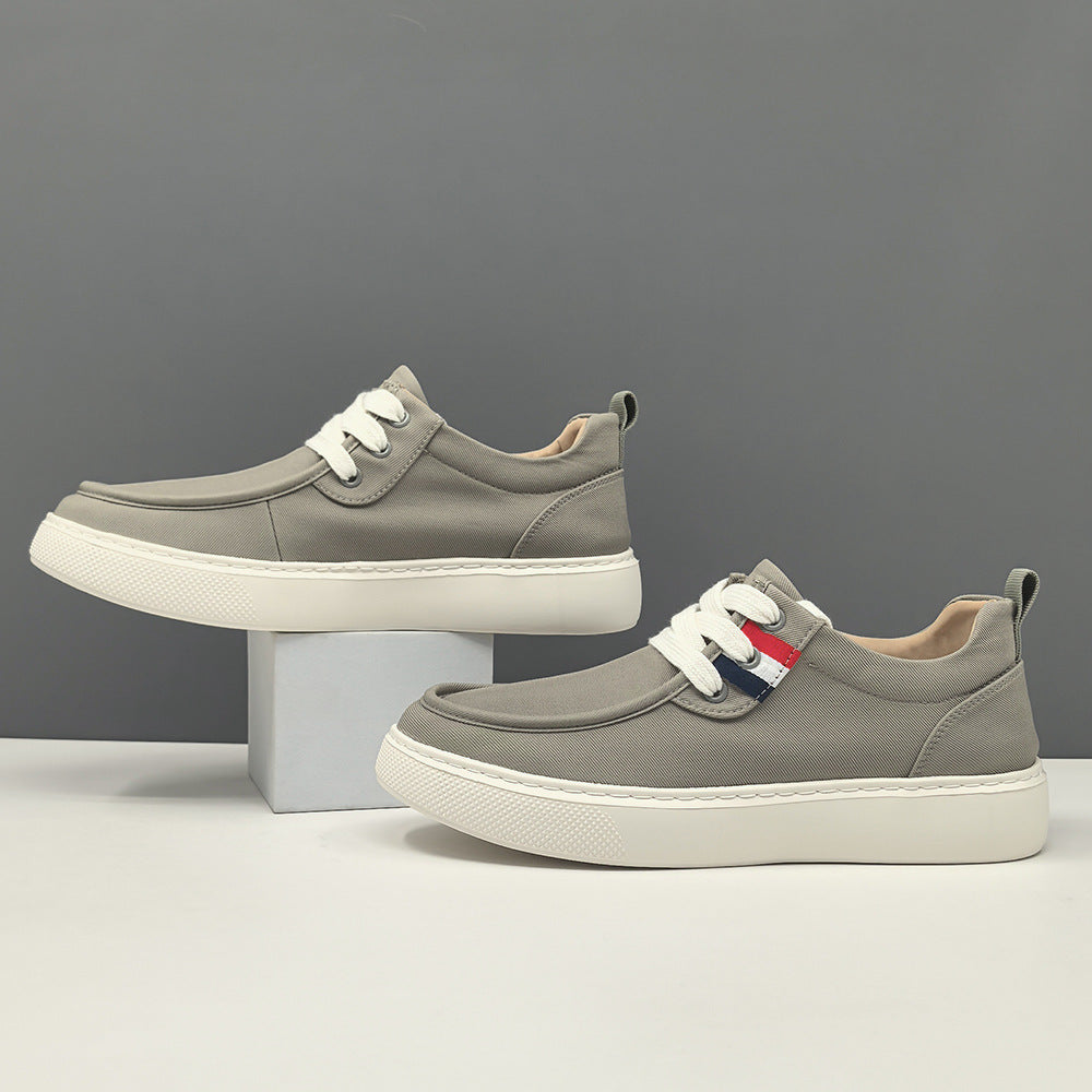 Men Minimalism Fashion Canvas Flat Casual Shoes-RAIIFY