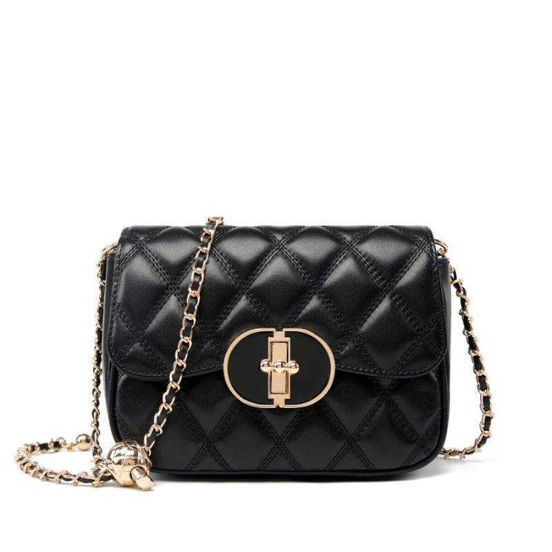 Women Fashion Quilted Leather Cross Body Bag-RAIIFY