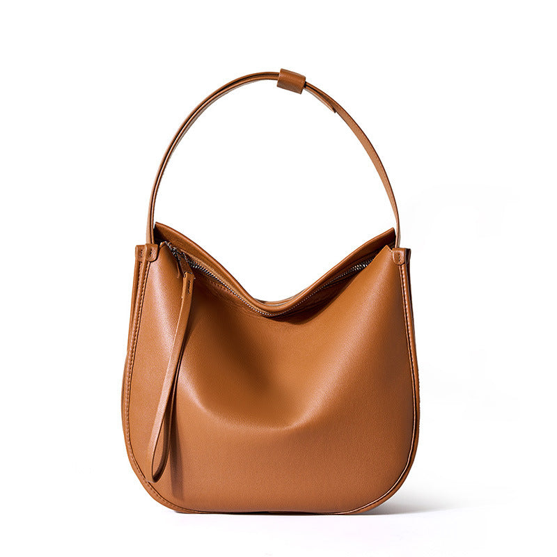Women Minimalist Fashion Soft Leather Tote Bag-RAIIFY