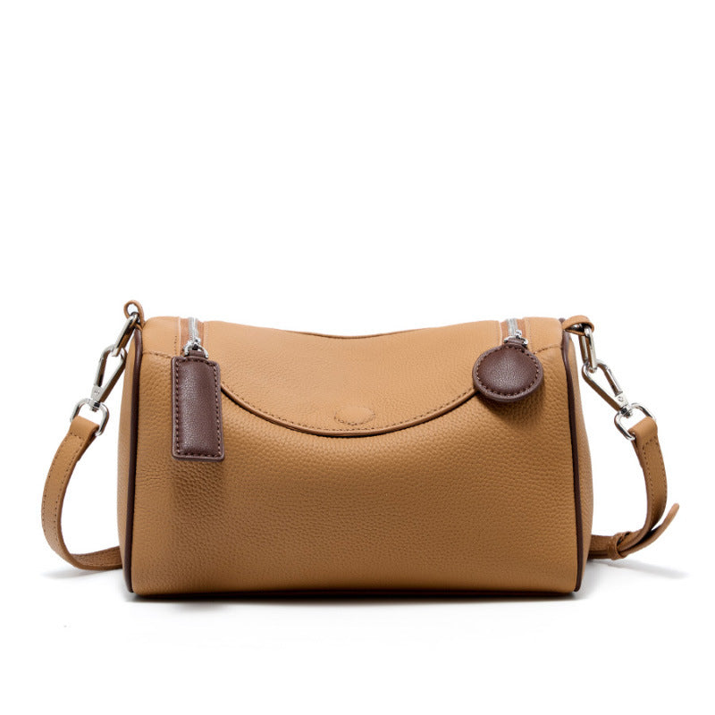 Women Fashion Plain Leather Mini Shoulder Bag-RAIIFY